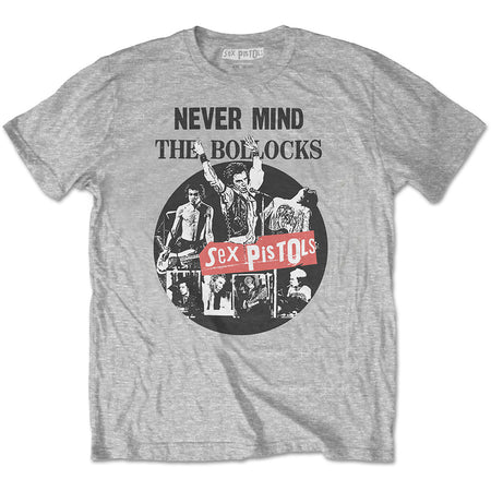 Sex Pistols - Never Mind The Bollocks  - Grey T-shirt