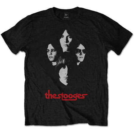 Iggy Pop - The Stooges - Group Shot - Black  t-shirt