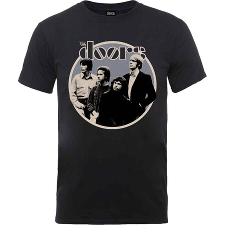 The Doors - Retro Circle - Black t-shirt