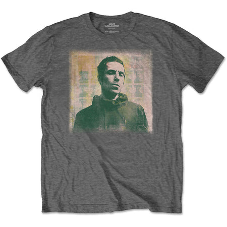 Oasis - Liam Gallagher-Monochrome - Charcoal Grey t-shirt