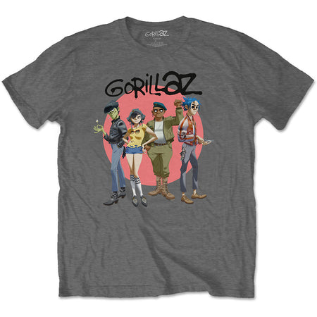 Gorillaz - Circle Rise - Charcoal Grey t-shirt
