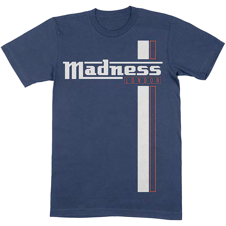 Madness - Stripe - Navy Blue t-shirt