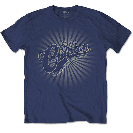 Eric Clapton - Logo Rays - Navy Blue t-shirt