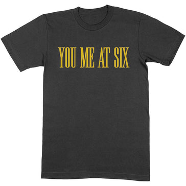 You Me At Six - Yellow Text - Black t-shirt