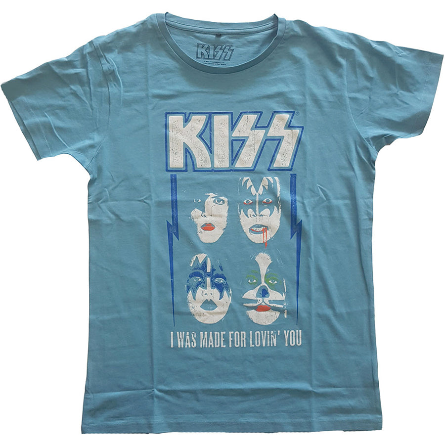 Kiss - Made For Lovin' You - Blue t-shirt