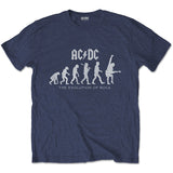 AC/DC - Evolution Of Rock - Navy Blue T-shirt