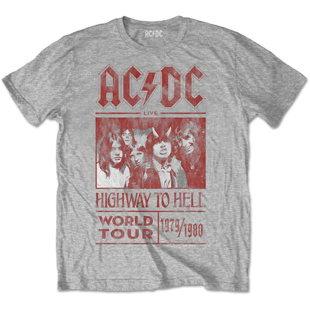 AC/DC - Highway To Hell World Tour 1979/1980 - Grey T-shirt