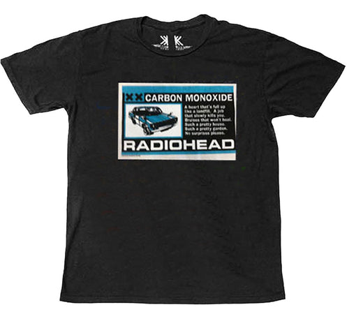 Radiohead - Carbon Patch - Black 100% Organic Cotton  t-shirt