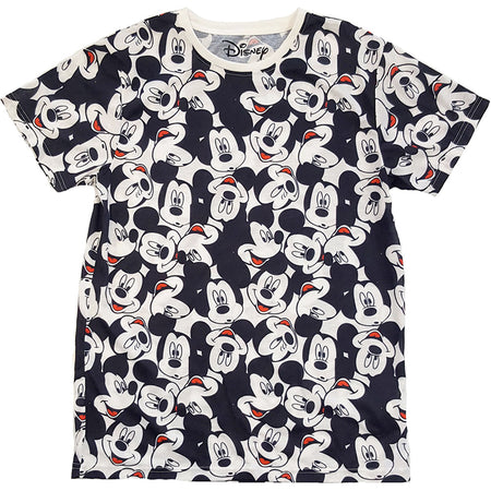 Disney - Mickey Mouse All Over Print Heads - White t-shirt
