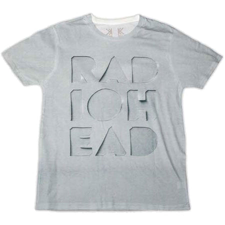 Radiohead - Notepad ( Cut out ) -  Grey 100% Organic Cotton  t-shirt