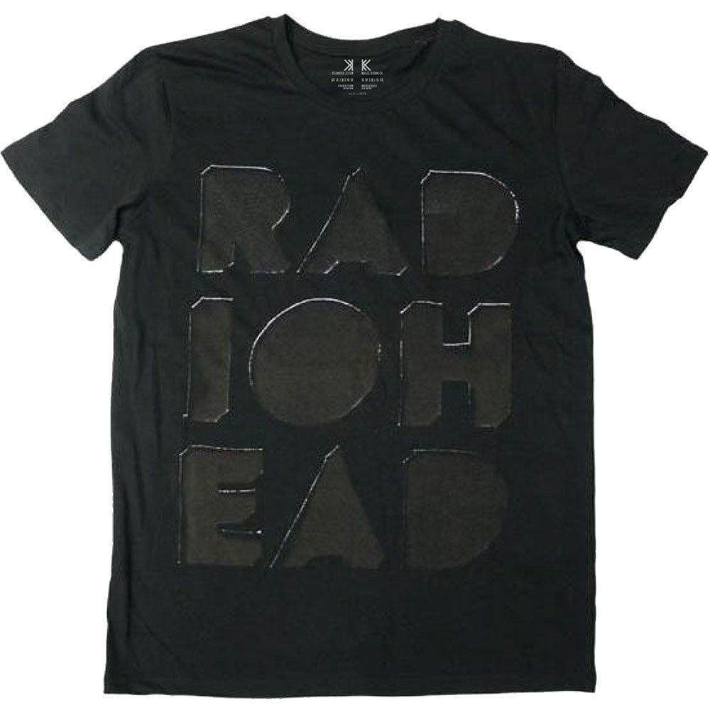Radiohead - Notepad ( Debossed) - Black 100% Organic Cotton  t-shirt