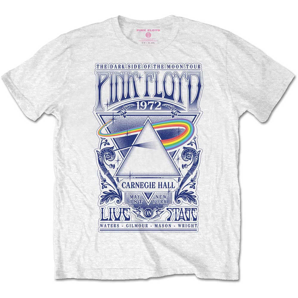 Pink Floyd - Carnegie Hall Poster - PLUS SIZES White t-shirt