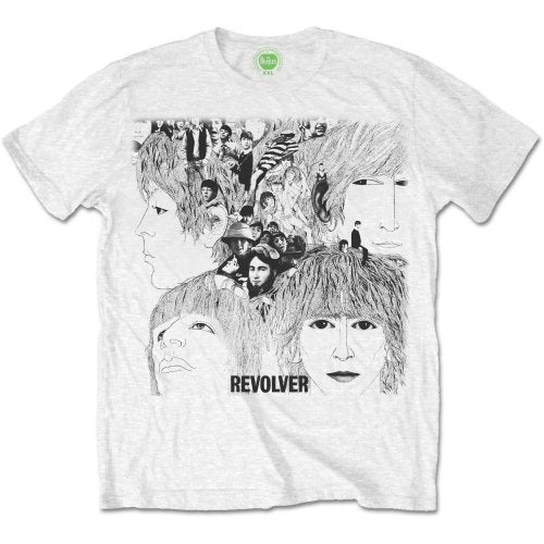 The Beatles - Revolver Album Cover - PLUS SIZES White t-shirt