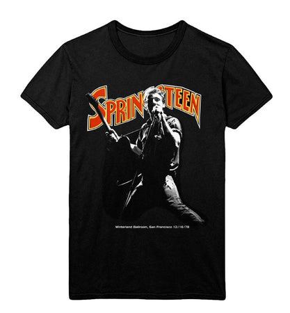 Bruce Springsteen - Winterland Ballroom Singing - Black T-shirt