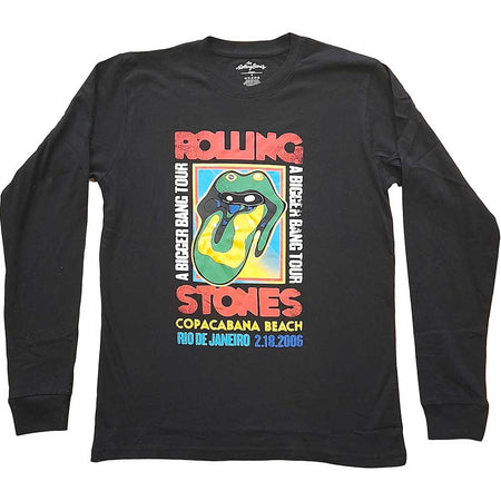 The Rolling Stones - Copacabana Beach - Long sleeved Black T-shirt