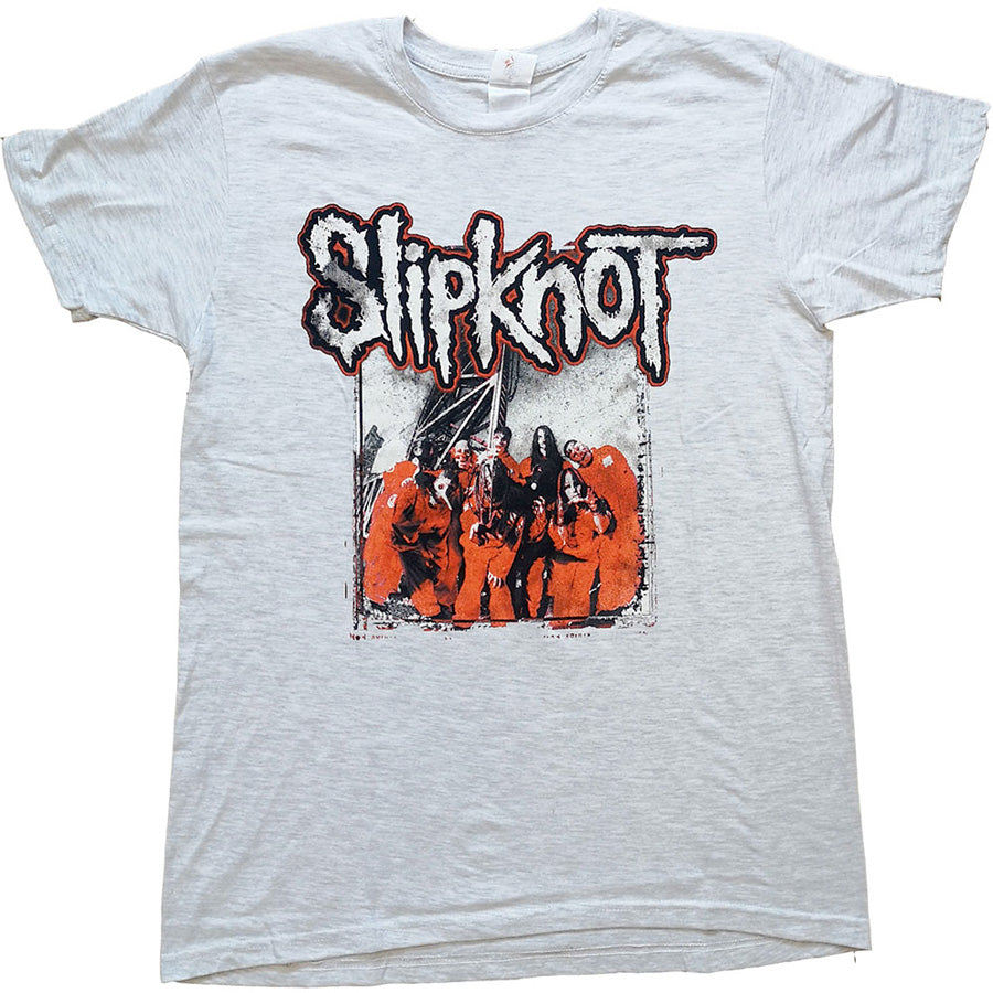 Slipknot - Self-Titled with Barcode Backprint - Grey t-shirt