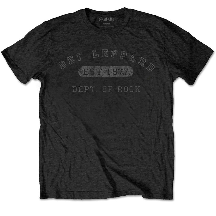 Def Leppard - Colliegate Logo - Black t-shirt