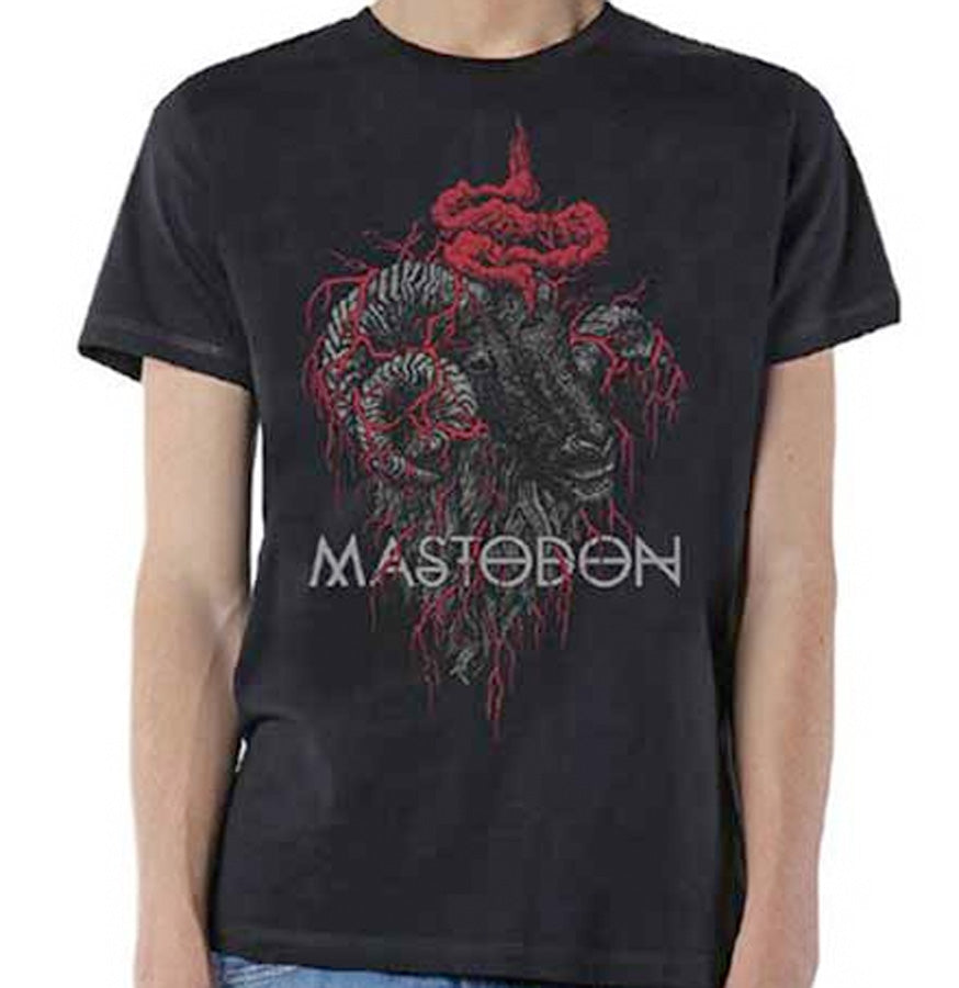 Mastodon - Rams Head Colour - Black t-shirt