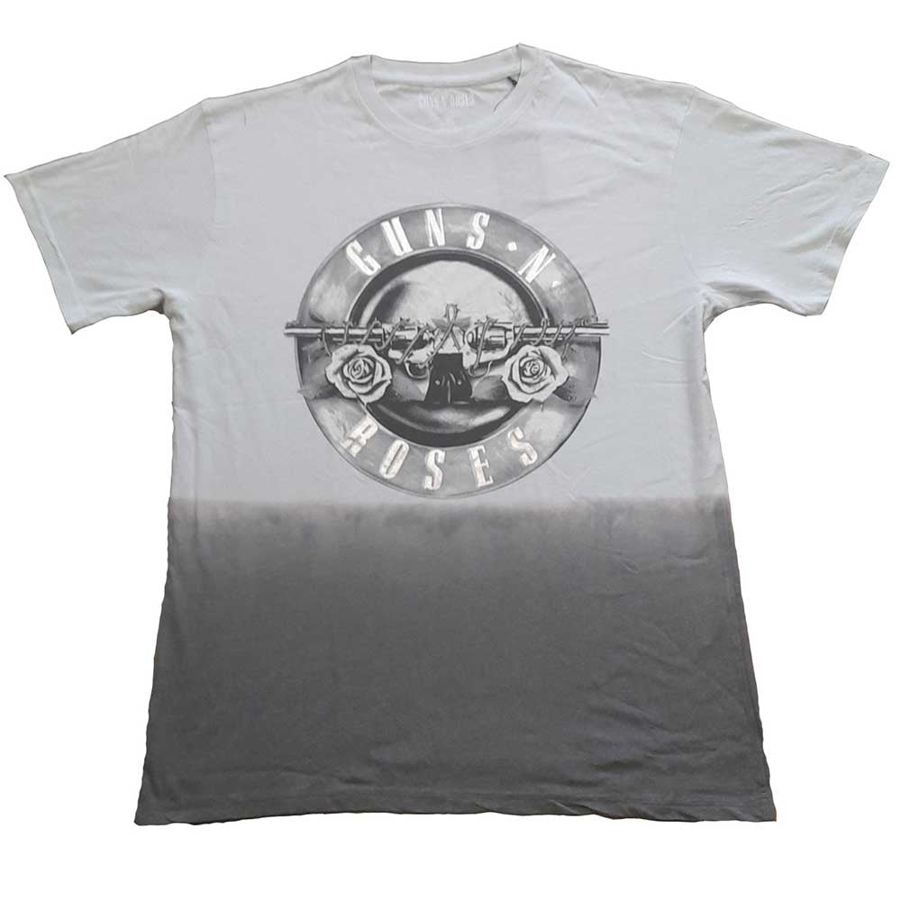 Guns N Roses - Tonal Bullet - Dip Dye & Foiled Grey t-shirt