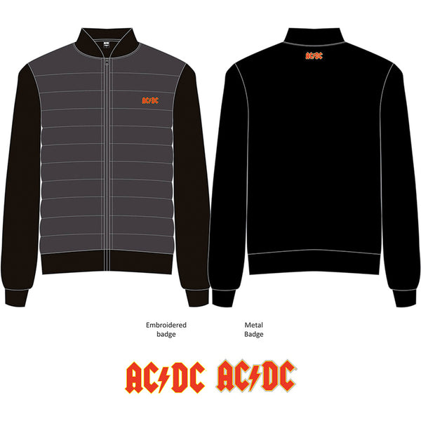 AC/DC - Classic Logo - Quilted Jacket – burning airlines