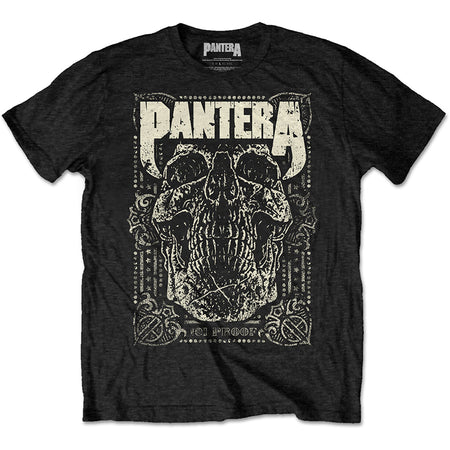 Pantera - 101 Proof Skull - Black T-shirt