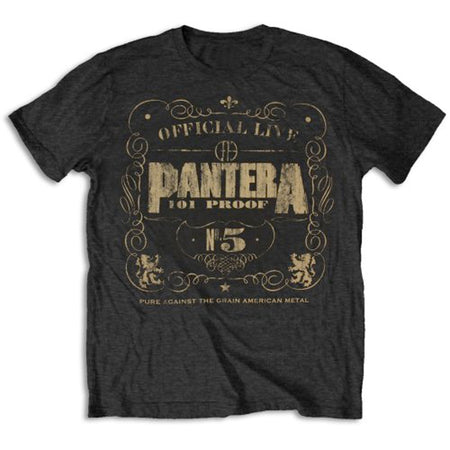 Pantera - 101 Proof  - Black T-shirt