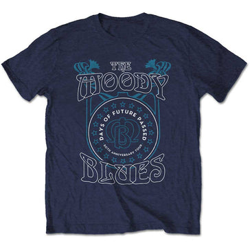 The Moody Blues - Days Of Future Passed Tour - Navy Blue t-shirt