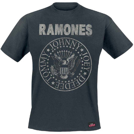 The Ramones - Seal-Hey Ho - Black  T-shirt