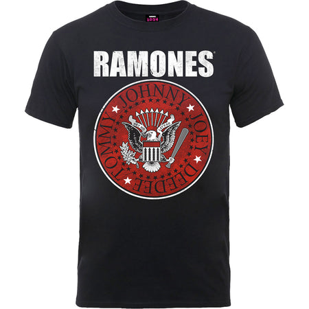 The Ramones - Red Fill Seal - Black  T-shirt