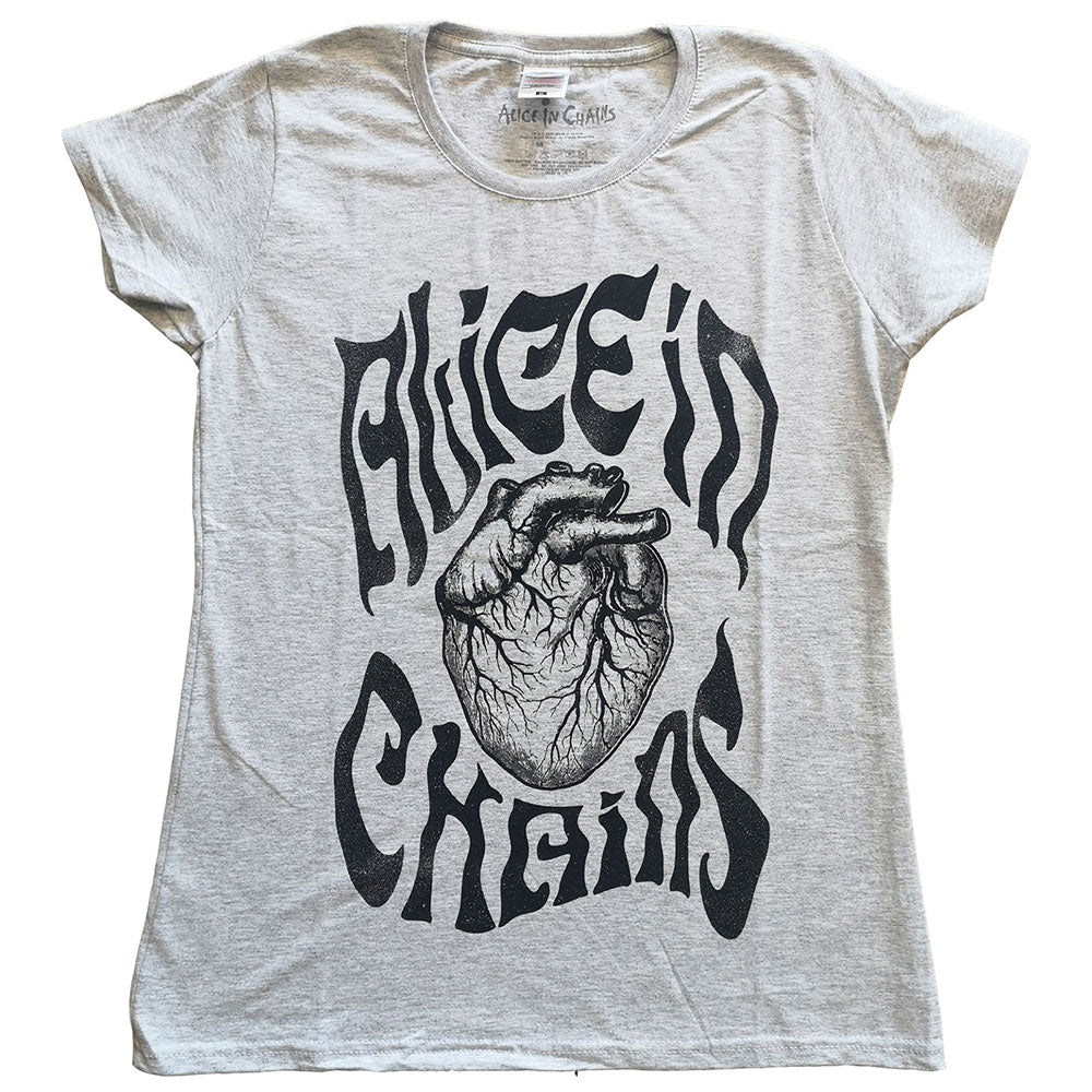 Alice In Chains - Transplant - Ladies Heather Grey  T-shirt
