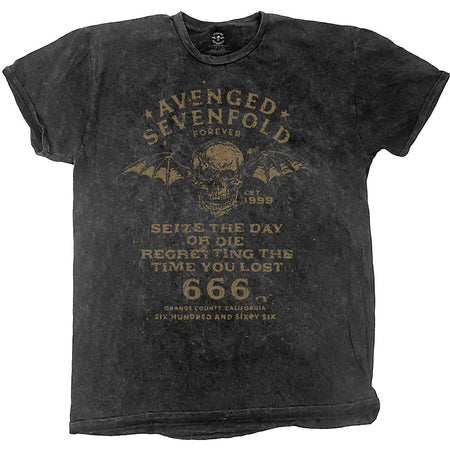 Avenged Sevenfold - Seize The Day Dip Dye - Black t-shirt