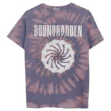 Soundgarden. - Logo Swirl - Dip Dye Blue t-shirt
