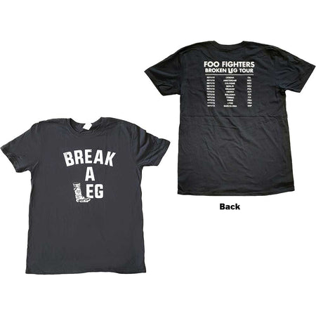 Foo Fighters - Break A Leg Tour - Black  T-shirt