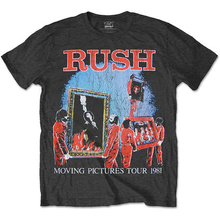 Rush - 1981 Tour - Black  T-shirt