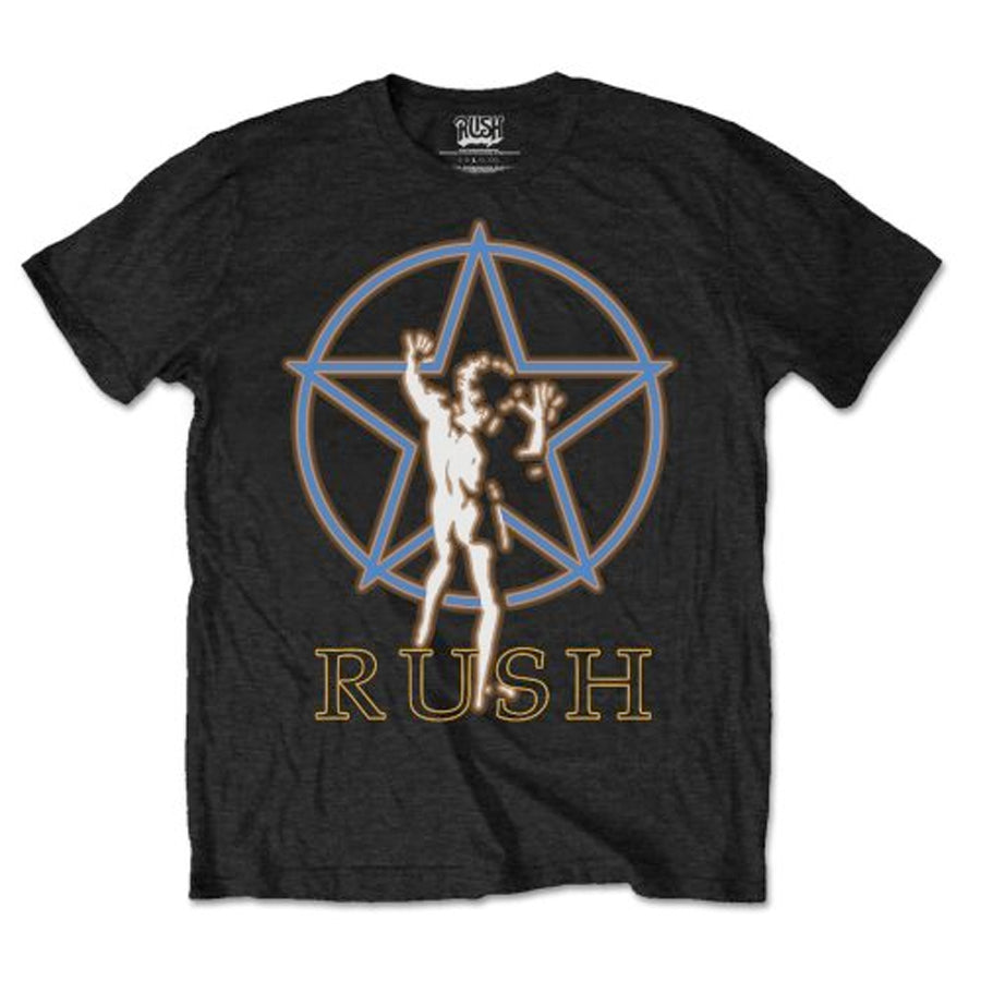 Rush - Starman Glow - Black  T-shirt