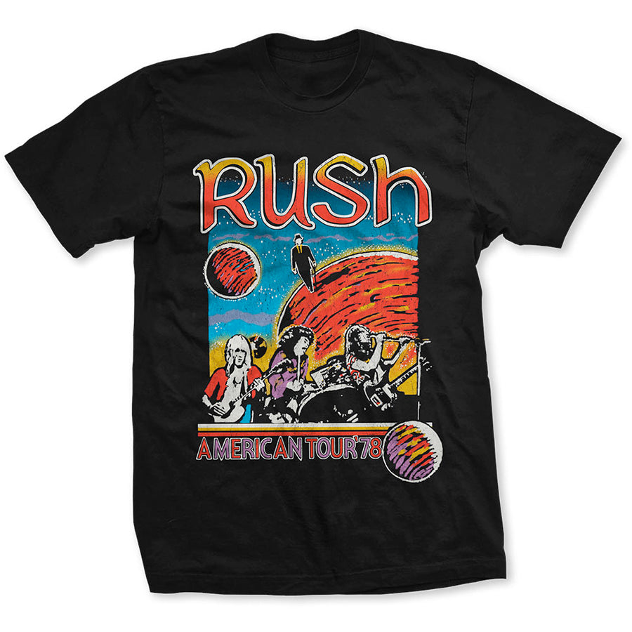 Rush - US Tour 1978 - Black  T-shirt