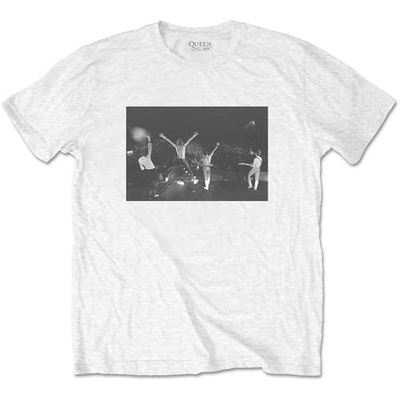 Queen - Crowd Shot - White  t-shirt