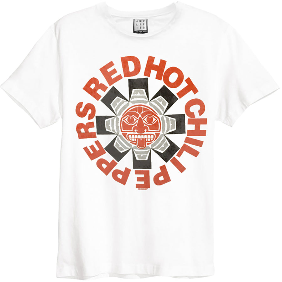 Red Hot Chili Peppers - Aztec - White t-shirt – burning airlines