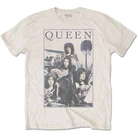 Queen - Retro Frame - Sand T-shirt