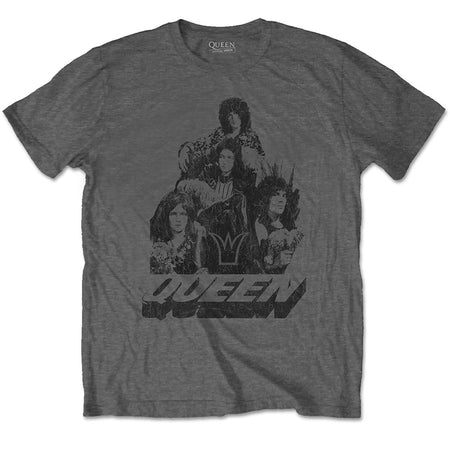 Queen - 70's Photo - Charcoal Grey T-shirt