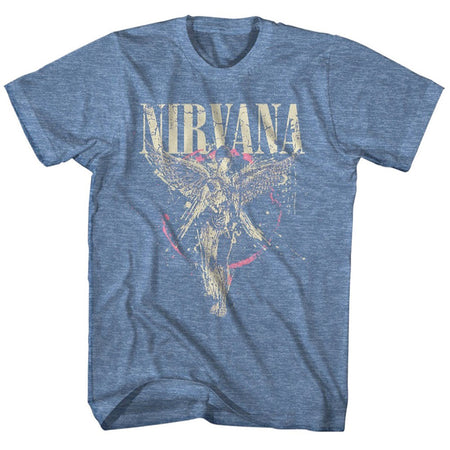 Nirvana-Kurt Cobain - In Utero - Blue T-shirt