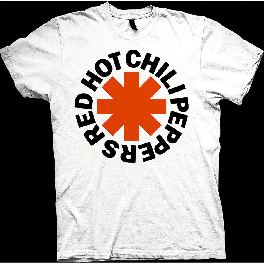 Red Hot Chili Peppers - Red Asterisk - White  t-shirt