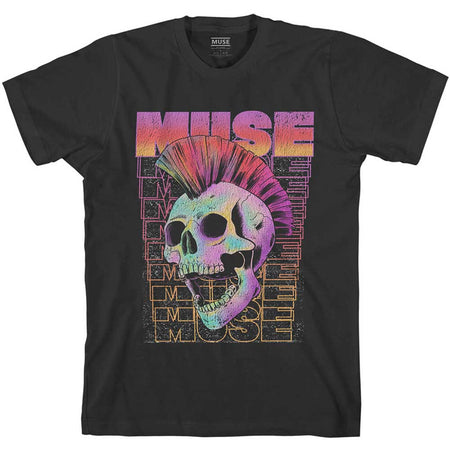 Muse - Mowhawk Skull - Black t-shirt