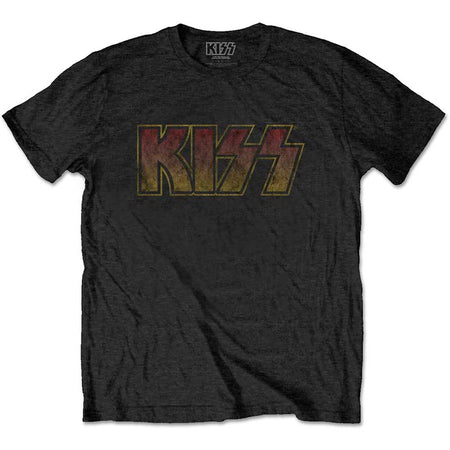 Kiss - Vintage Classic Logo - Black t-shirt