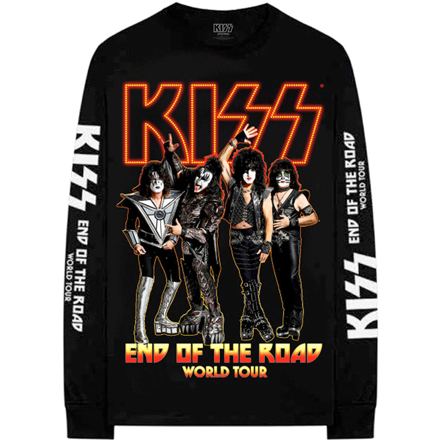 Kiss - End Of The Road World Tour - Longsleeve Black t-shirt