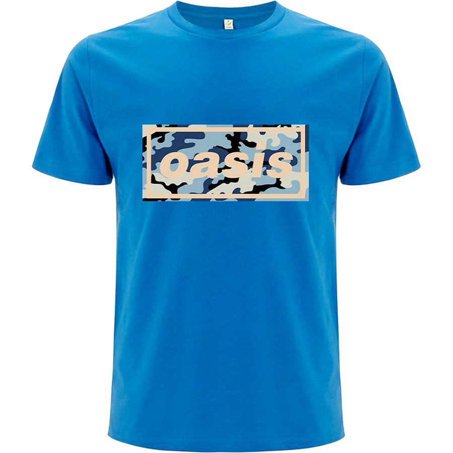 Oasis - Camo Logo - Blue t-shirt