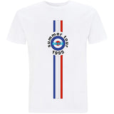 Oasis - Stripes 95-Summer Tour - White t-shirt