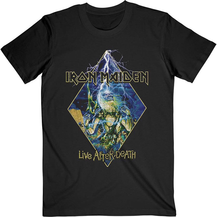 Iron Maiden - Live After Death Diamond- Black T-shirt