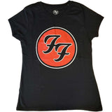Foo Fighters - FF Logo - Ladies Junior Black T-shirt