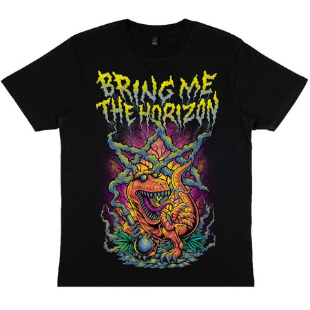 Bring Me The Horizon - Smoking Dinosaur - Black t-shirt